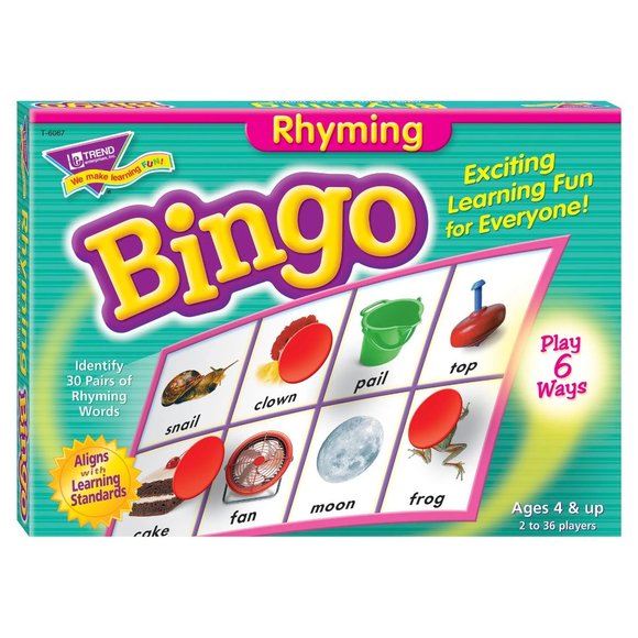 Rhyming Bingo Game 4+ - Picture 1 of 2
